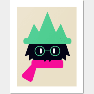 Deltarune Ralsei flat design Posters and Art